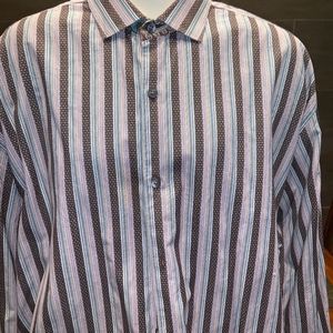 Robert Graham 3XL Flip Cuff 100% Cotton Stripes